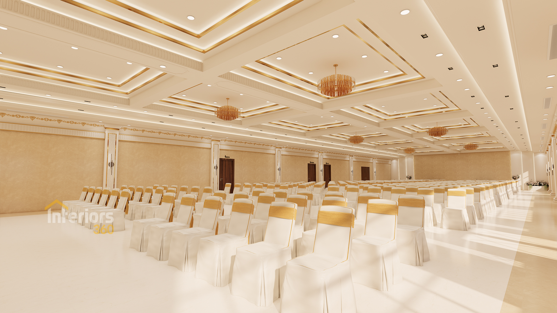 Premium banquet venue interior design in Chennai