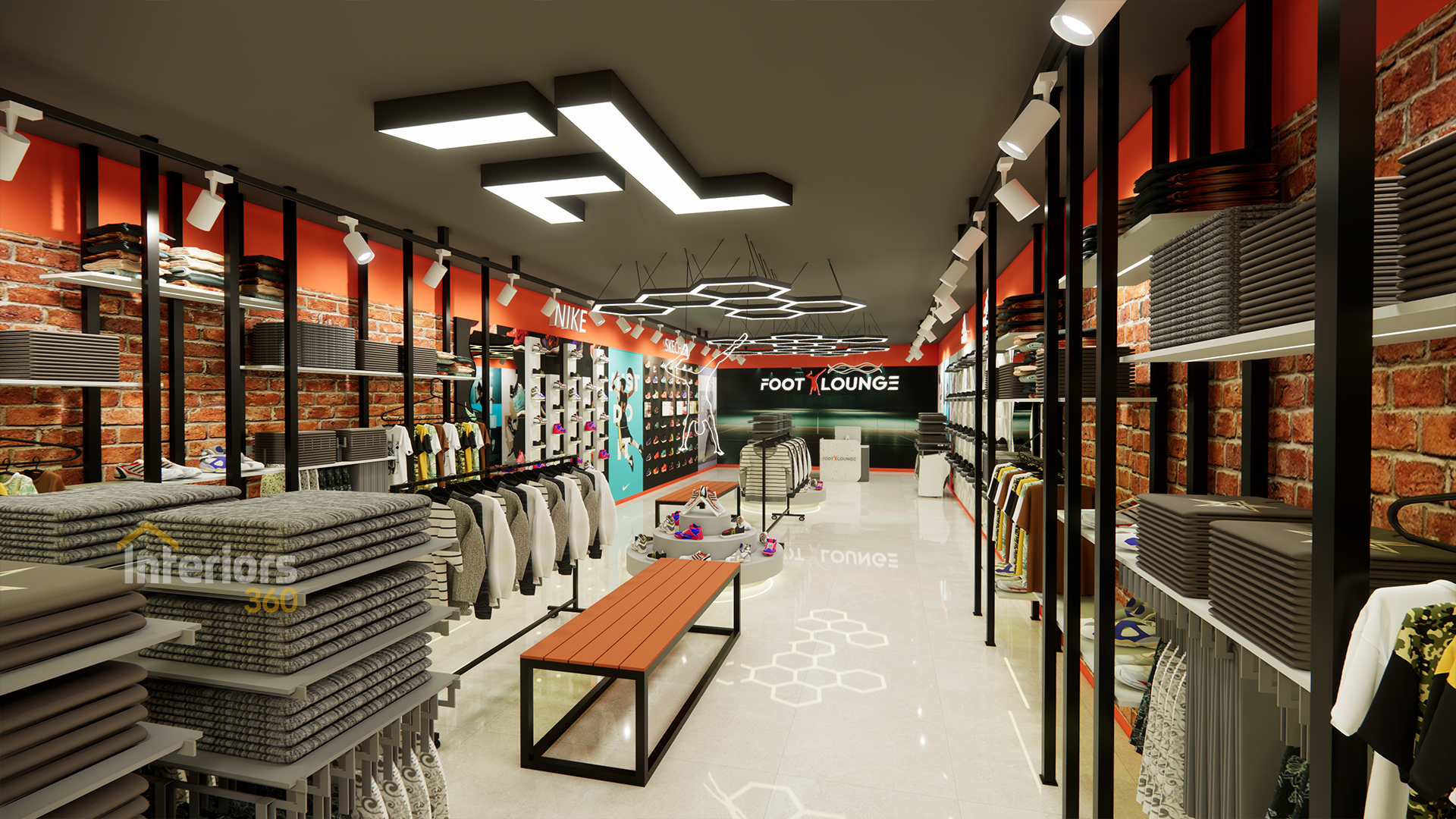Modern retail interior design in Chennai by Interiors360