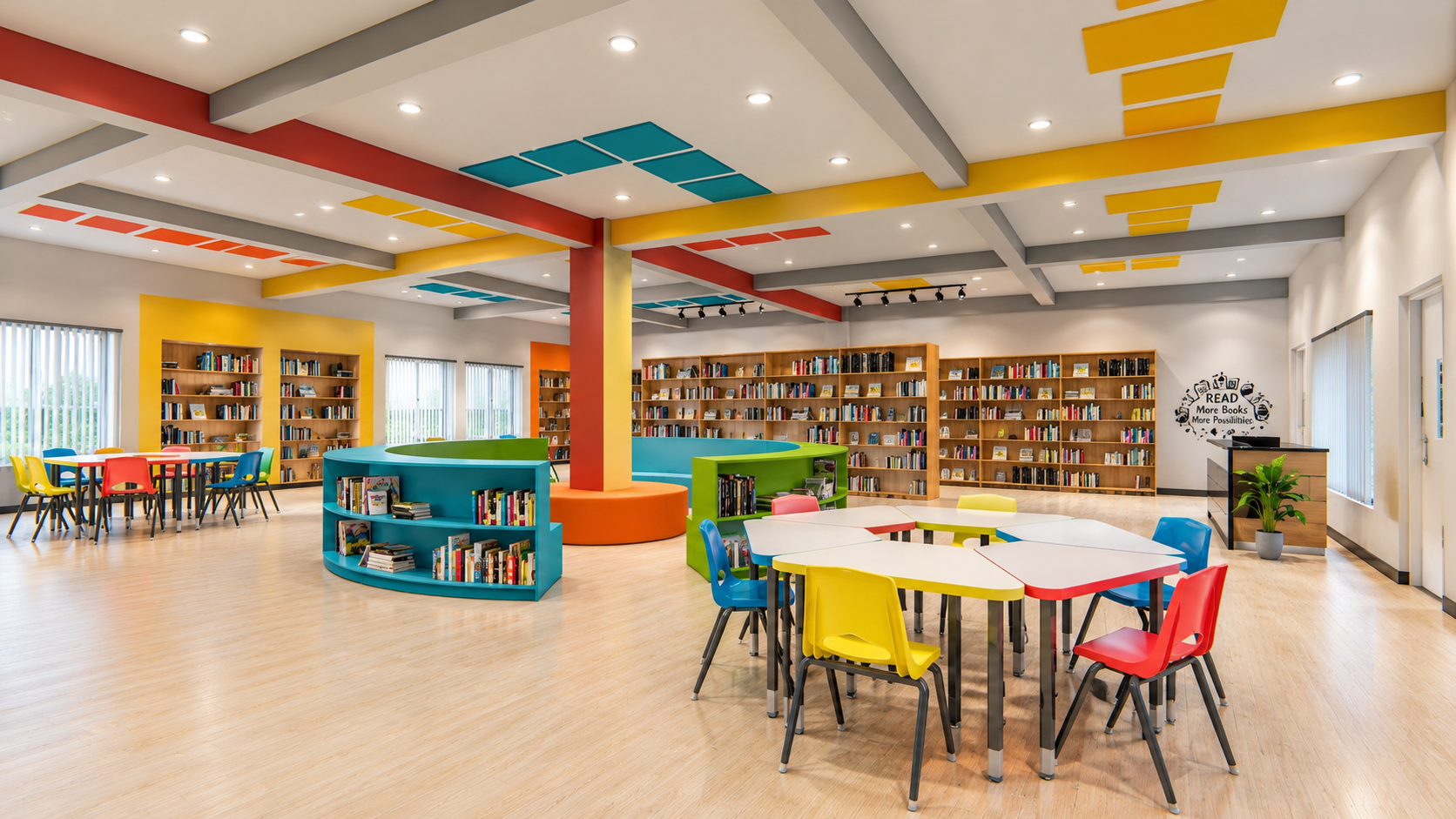 Contemporary classroom interior design in Chennai