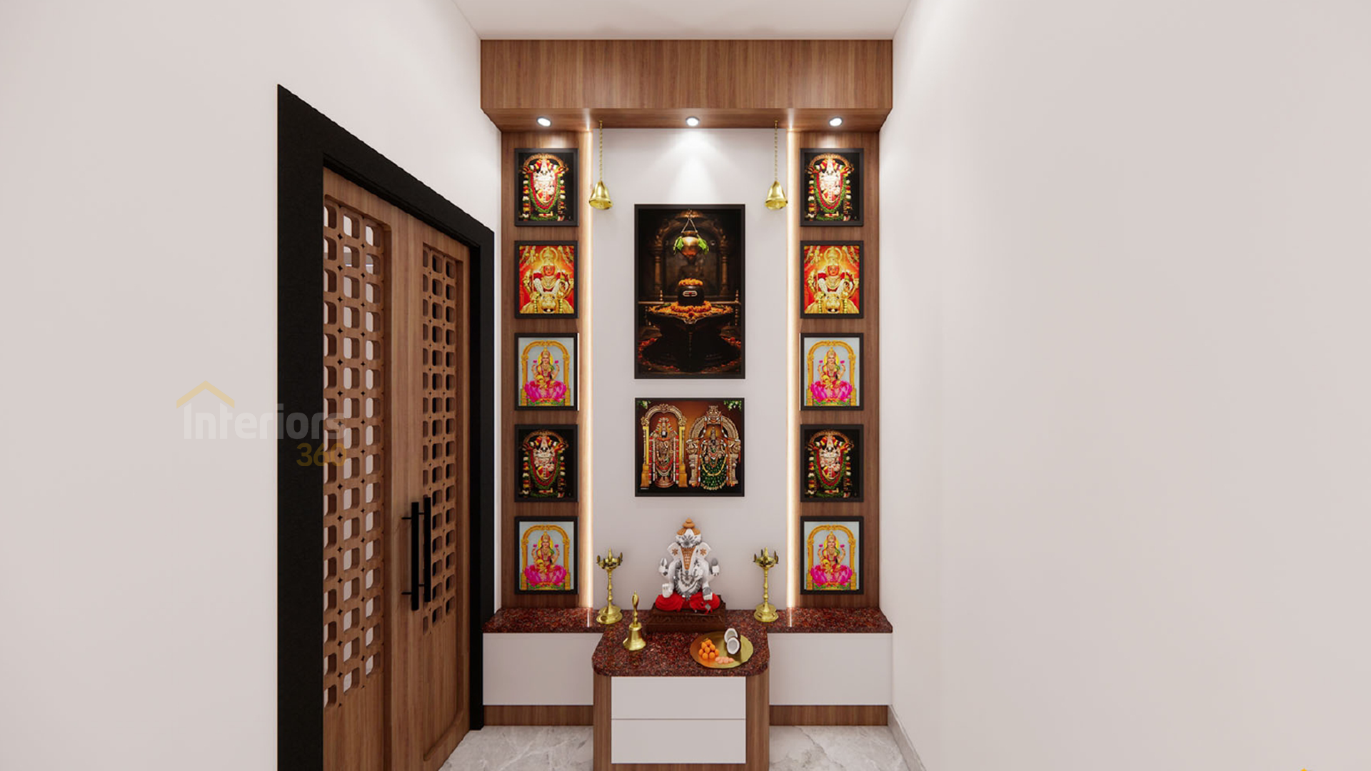 Elegant luxury villa living room interior design in Chennai