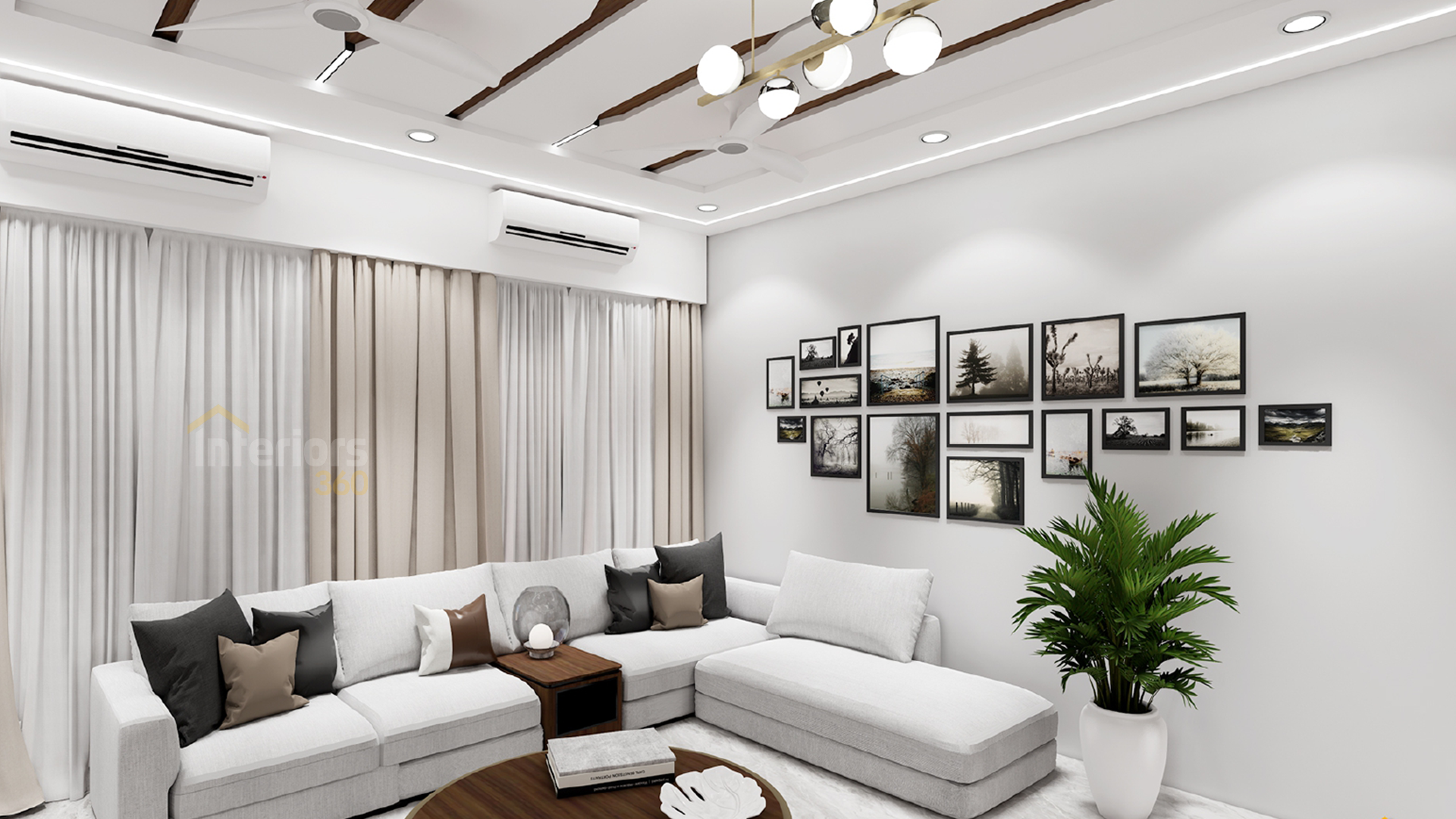 Luxury modular kitchen interior design for villa in Chennai