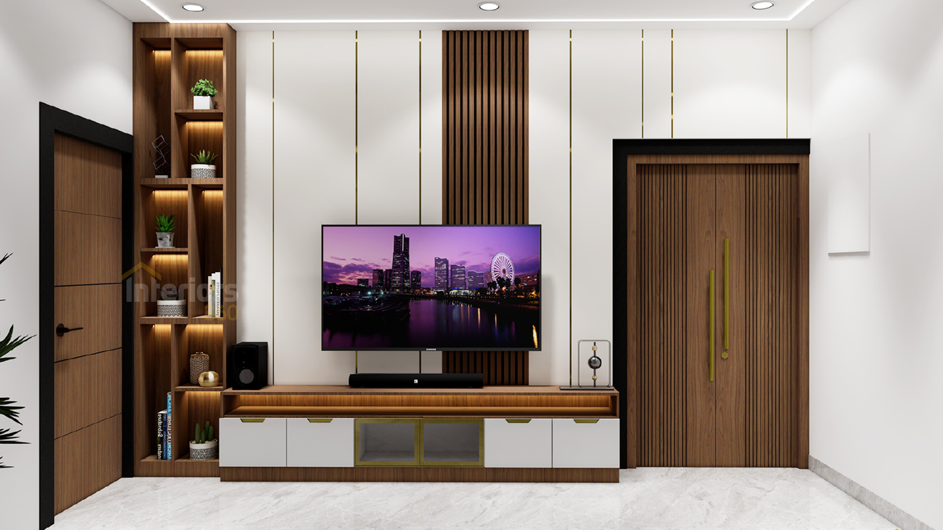 Modern villa kitchen interior design with premium finishes in Chennai