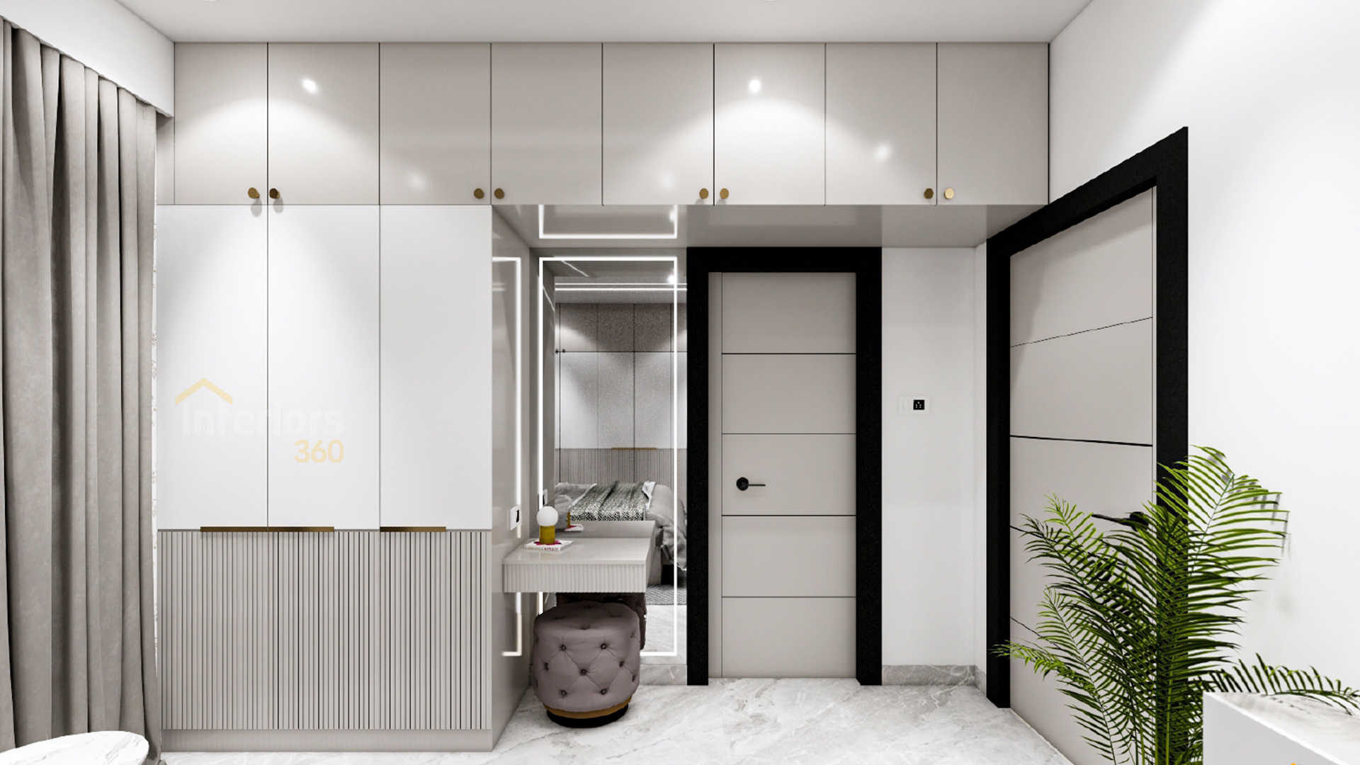 Modern luxury villa family room interiors in Chennai